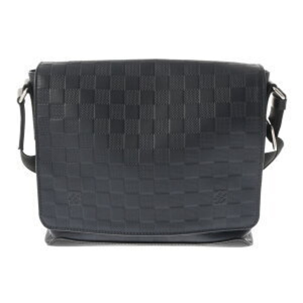 Louis Vuitton Damier Infini Black District Astral Leather Shoulder Bag